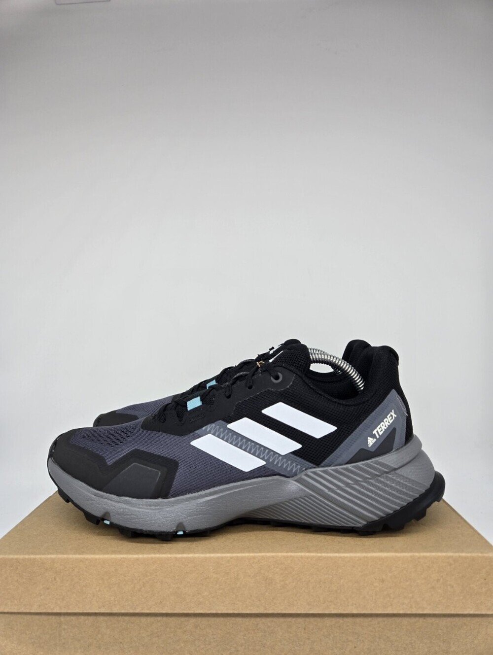 adidas Women's Terrex Soulstride FY9256 Black Mint Ton Trail Shoes Size 10.5